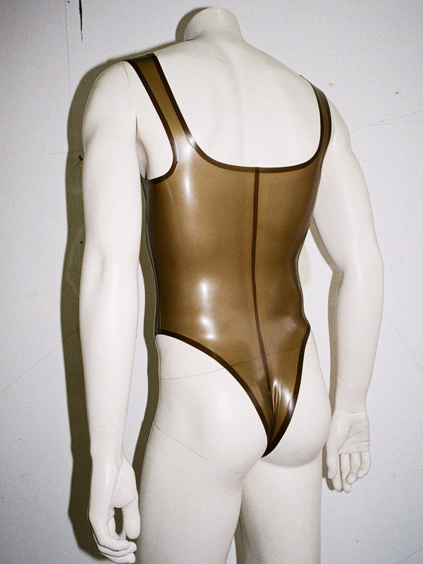 EXPOSED BODYSUIT STYLE 2 TRANSLUCENT BLACK-Soft Skin Latex-APOC STORE