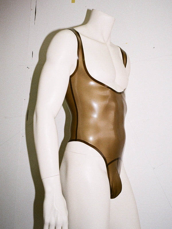 EXPOSED BODYSUIT STYLE 2 TRANSLUCENT BLACK-Soft Skin Latex-APOC STORE