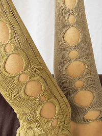 Grey Brown Dyed Orb Socks-GRACE GUI-APOC STORE