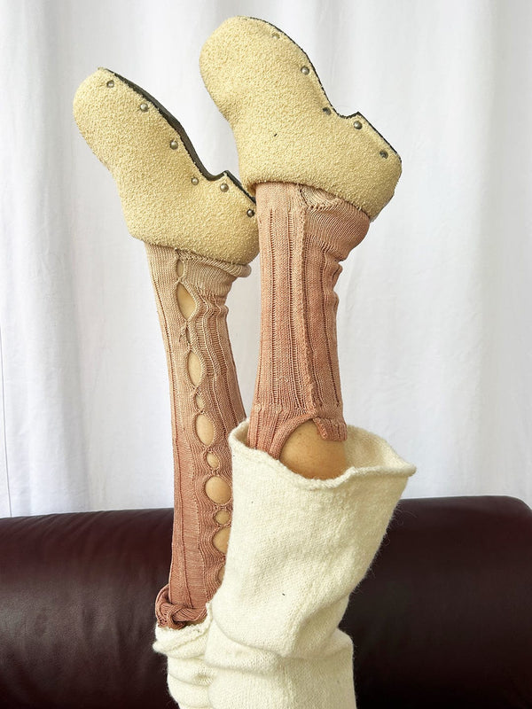 Pink Dyed Orb Socks-GRACE GUI-APOC STORE