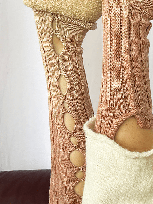 Pink Dyed Orb Socks-GRACE GUI-APOC STORE