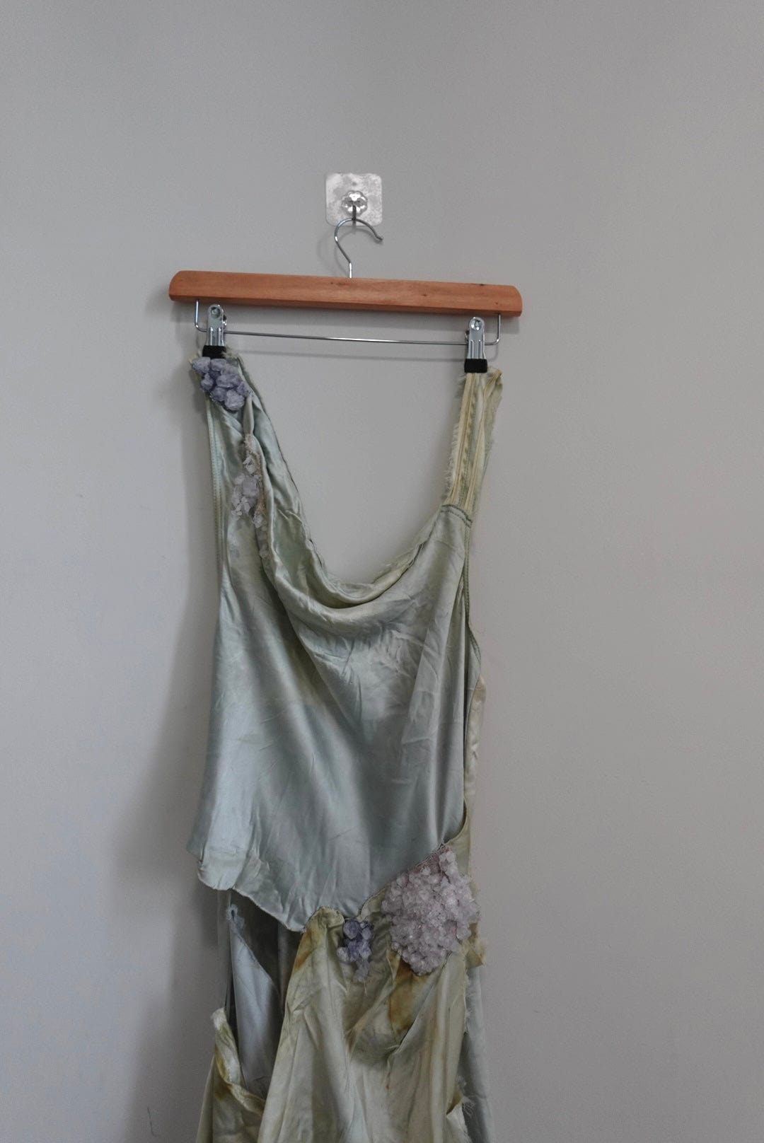 sage rosemary crystal manifestation dress-EIRINN HAYHOW-APOC STORE