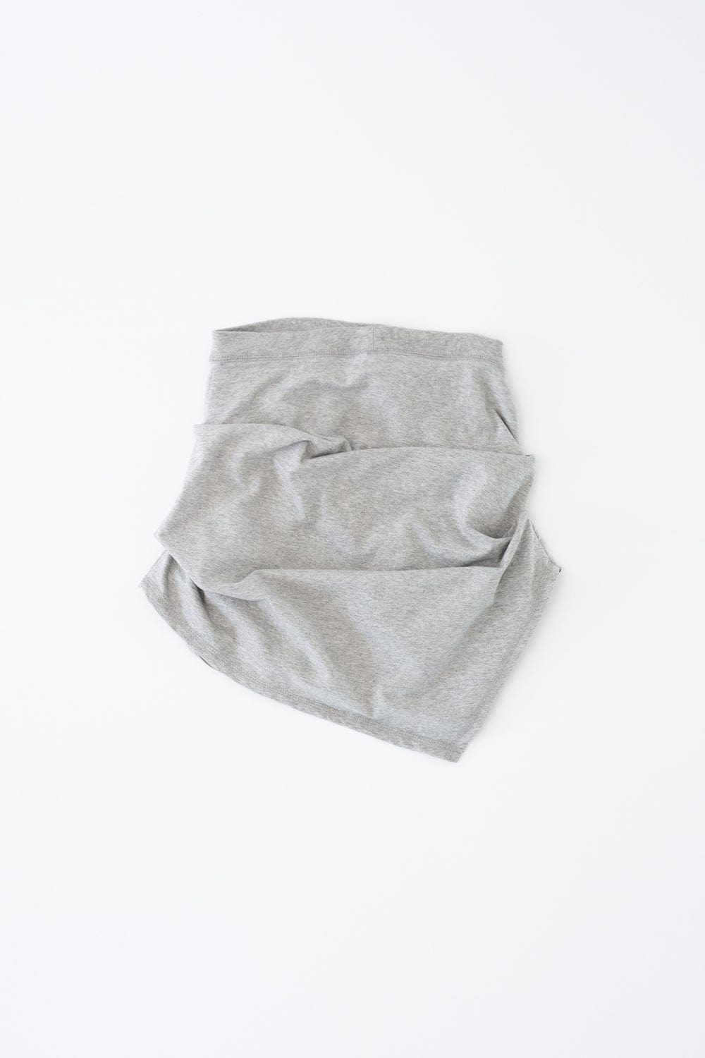 ASYMMETRIC DRAPED SKIRT (MELANGE GREY)-Lalameemee-APOC STORE