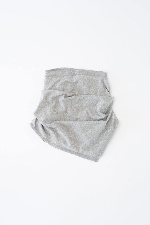 ASYMMETRIC DRAPED SKIRT (MELANGE GREY)-Lalameemee-APOC STORE