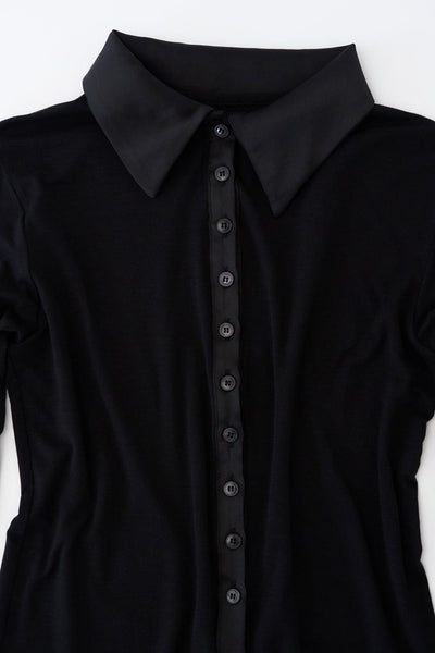 POLO JERSEY SHIRTS (BLACK)-Lalameemee-APOC STORE