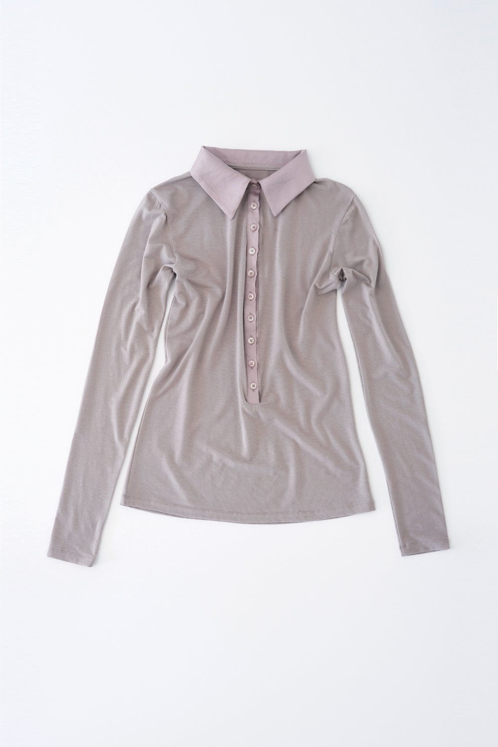 POLO JERSEY SHIRTS (DARKISH LILAC)-Lalameemee-APOC STORE