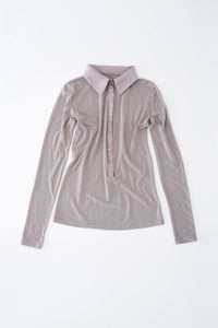 POLO JERSEY SHIRTS (DARKISH LILAC)-Lalameemee-APOC STORE