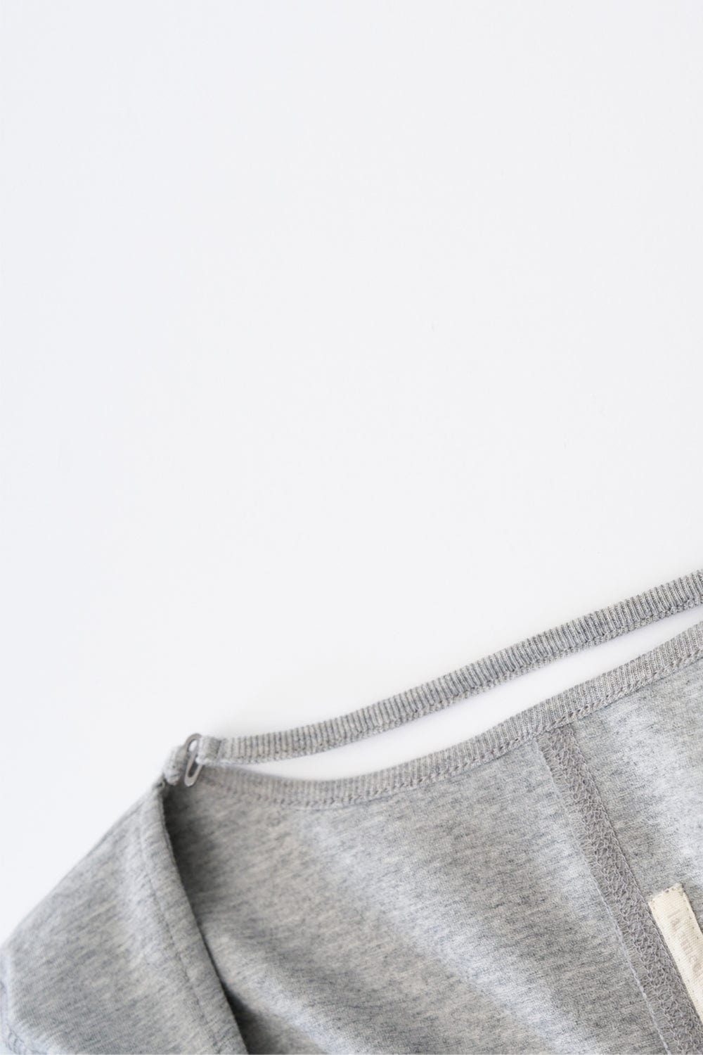 STRAP SOLID CARDIGAN (MELANGE GREY)-Lalameemee-APOC STORE