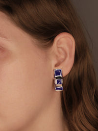 Traffic Jam Earrings Bue-Marland Backus-APOC STORE
