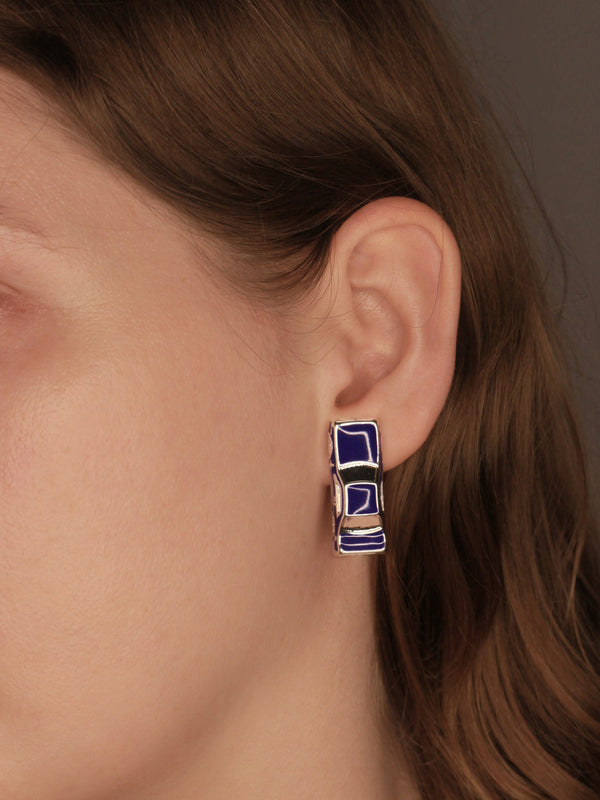 Traffic Jam Earrings Bue-Marland Backus-APOC STORE