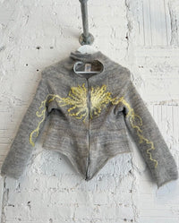 Goldenrod Moto Zip Up-GRACE GUI-APOC STORE