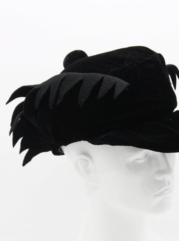 Velvet Scottish bonnet-HURTENCE-APOC STORE