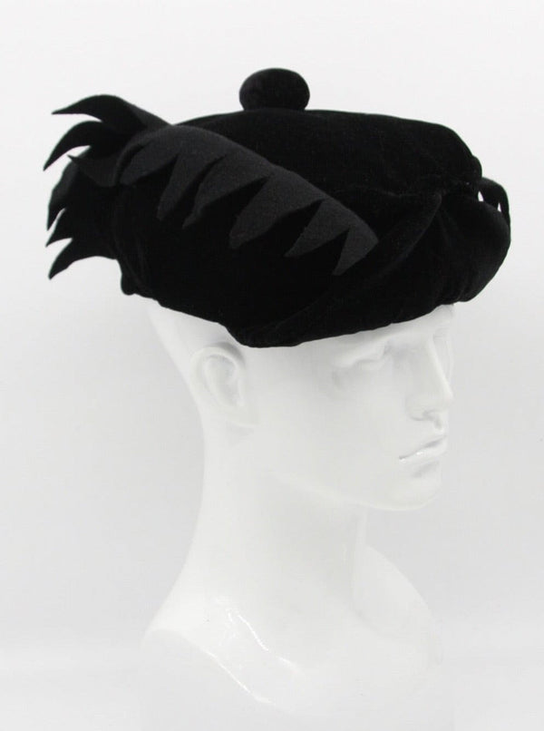 Velvet Scottish bonnet-HURTENCE-APOC STORE