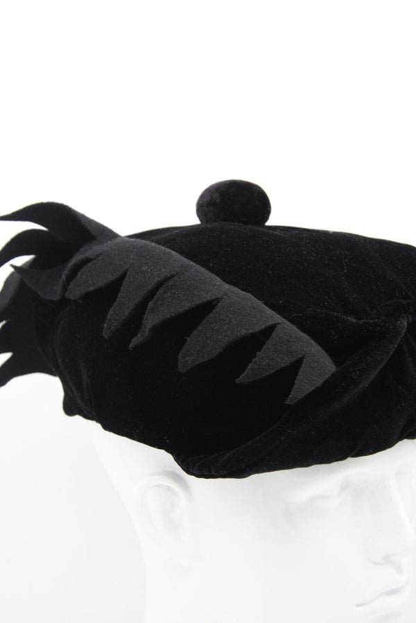 Velvet Scottish bonnet-HURTENCE-APOC STORE