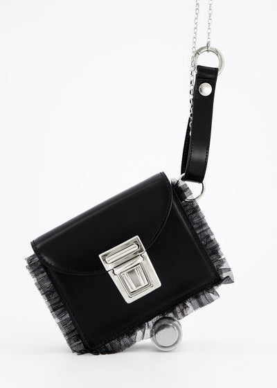 LACE METAL CHAIN WALLET BAG-SAENGIN STUDIOS-APOC STORE