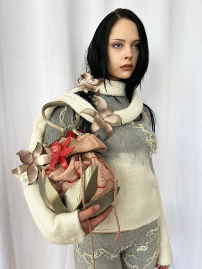 White Alpaca Laurel Cluster Scarf-GRACE GUI-APOC STORE