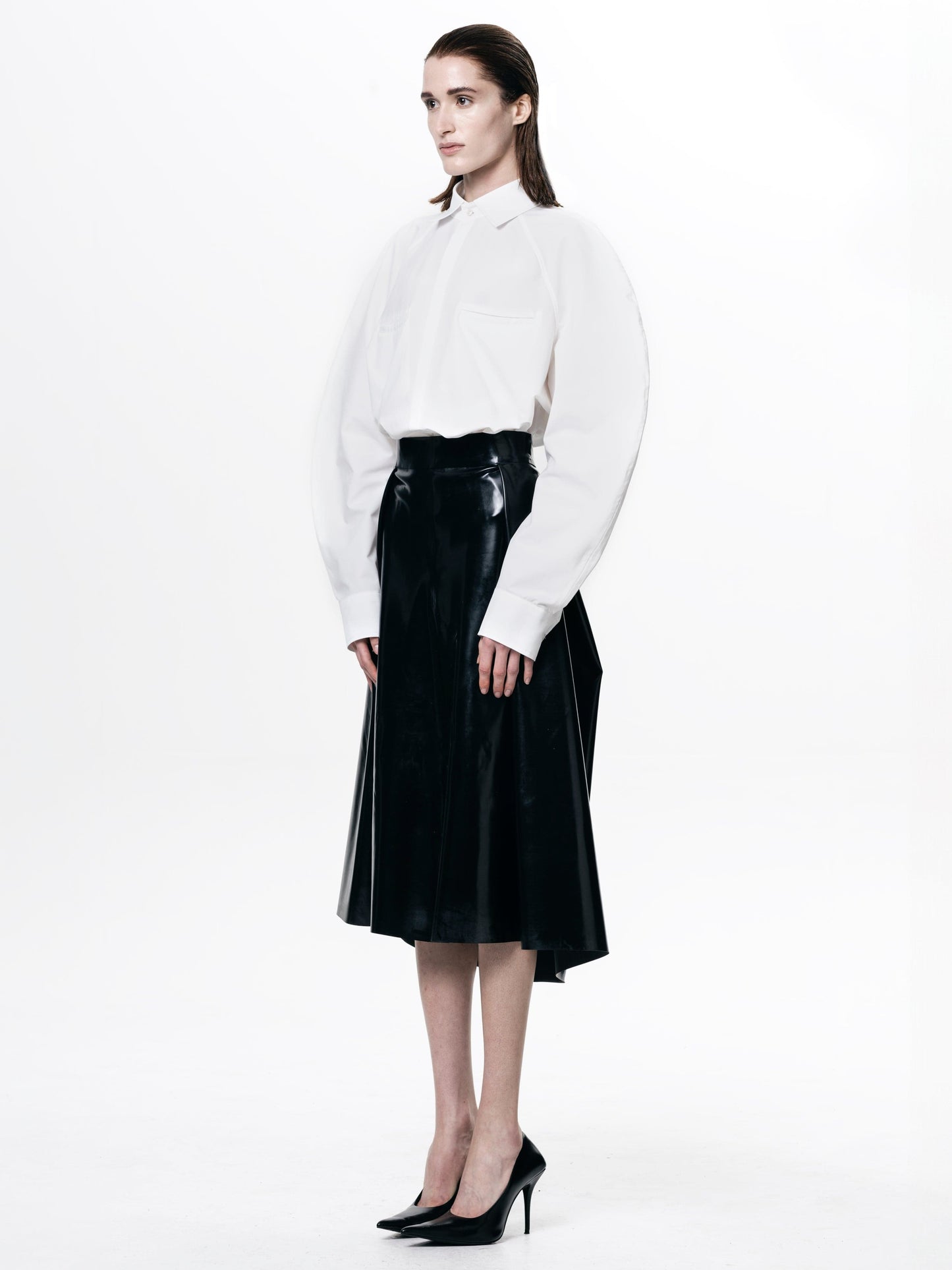 Black Pleated Skirt-Harri-APOC STORE