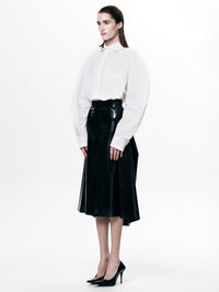 Black Pleated Skirt-Harri-APOC STORE