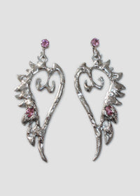 Silver Wing Earrings-Emma Pryde-APOC STORE