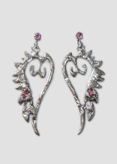Silver Wing Earrings-Emma Pryde-APOC STORE