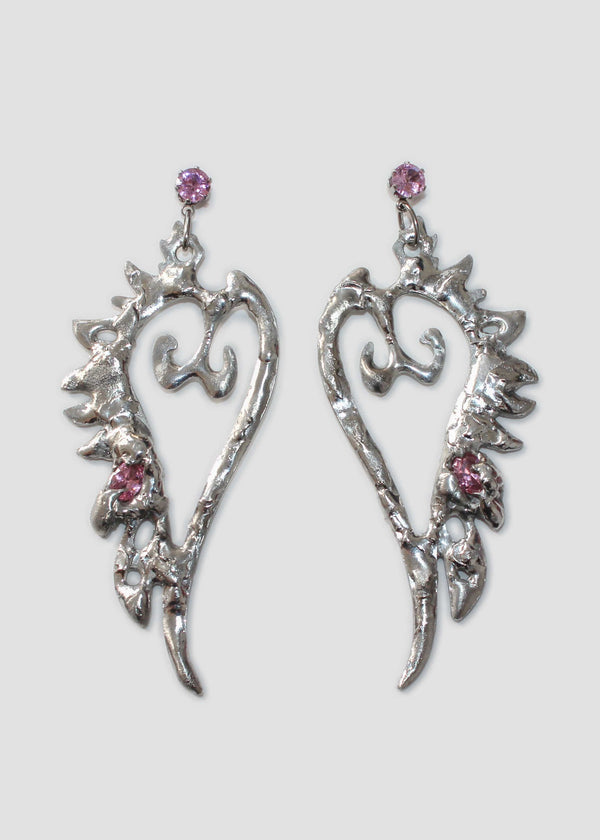 Silver Wing Earrings-Emma Pryde-APOC STORE