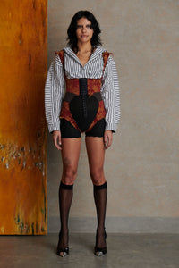 Furn Playsuit - Floral Jaquard-Karlaidlaw-APOC STORE