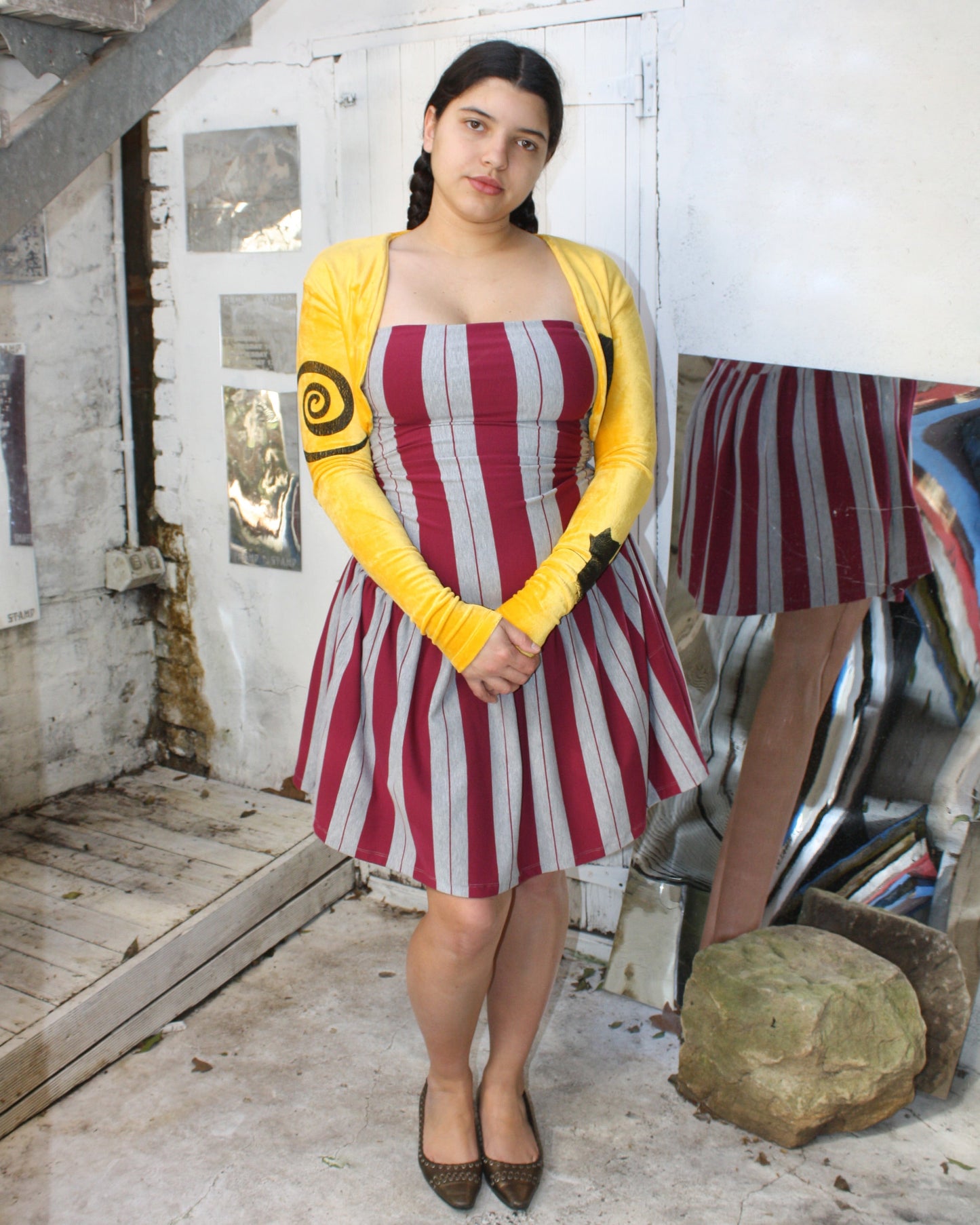 Yummy mummy bolero in sunshine-NIAMH GALEA-APOC STORE