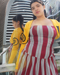 Yummy mummy bolero in sunshine-NIAMH GALEA-APOC STORE