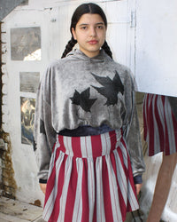 Yummy mummy hoodie in silver-NIAMH GALEA-APOC STORE