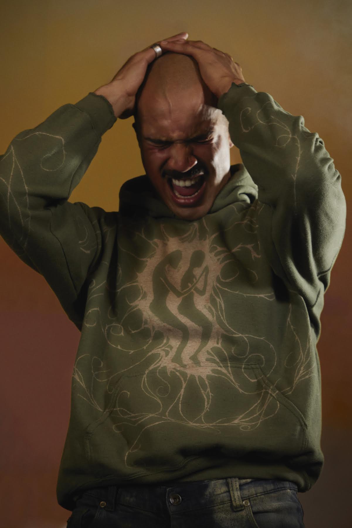 Ritual Hoodie Mud Green-Thibaut Knapp-APOC STORE