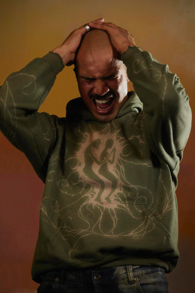 Ritual Hoodie Mud Green-Thibaut Knapp-APOC STORE