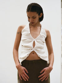 White Butterfly Top-Krystal Paniagua-APOC STORE