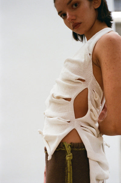 White Butterfly Top-Krystal Paniagua-APOC STORE