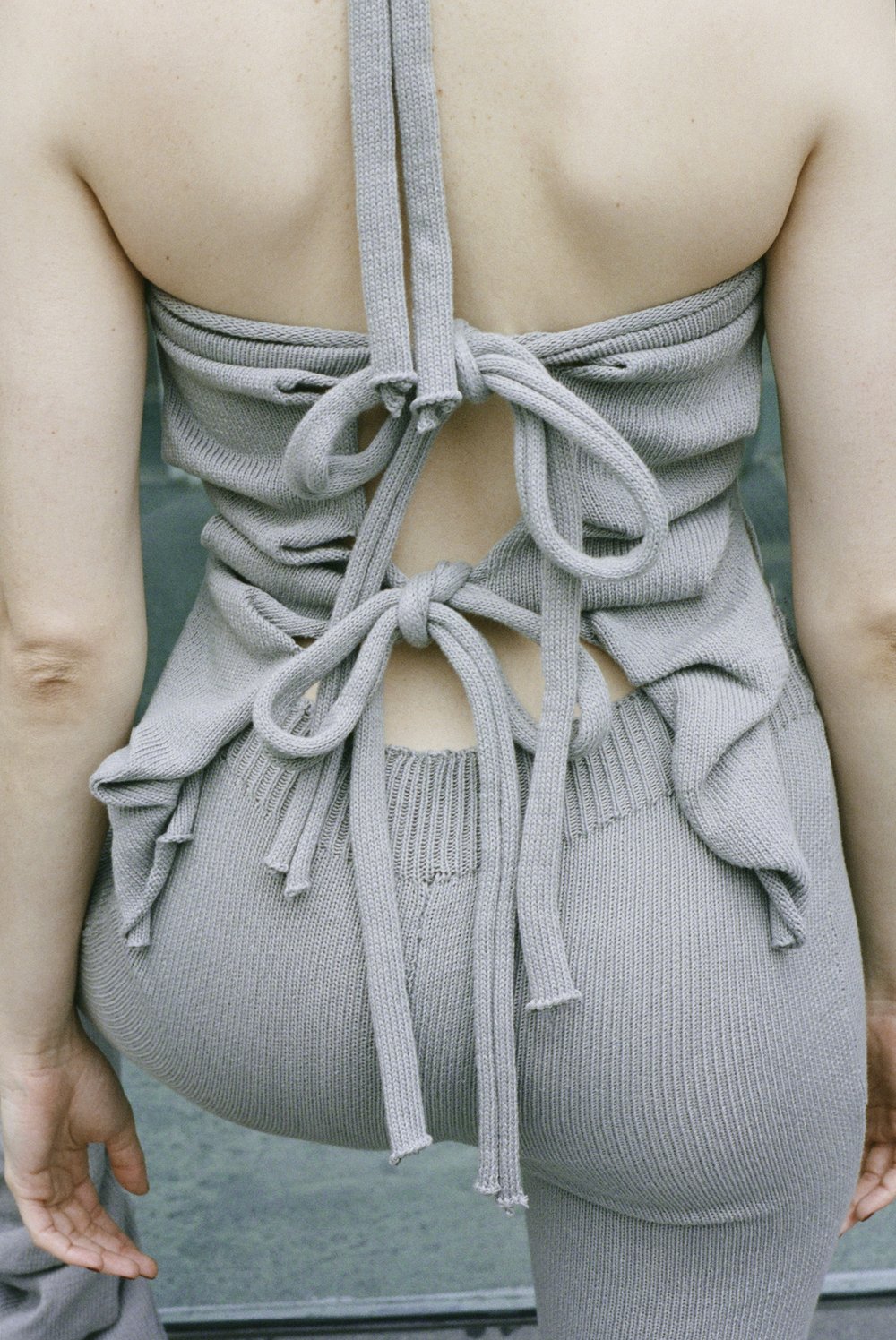 Grey Butterfly Top-Krystal Paniagua-APOC STORE