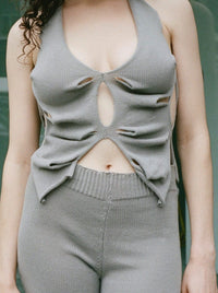 Grey Butterfly Top-Krystal Paniagua-APOC STORE