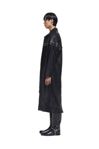 Chainlock Leather Coat-XIMONLEE-APOC STORE