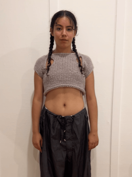 Cut-Out Cropped Baby Tee-VAISSEAU-APOC STORE