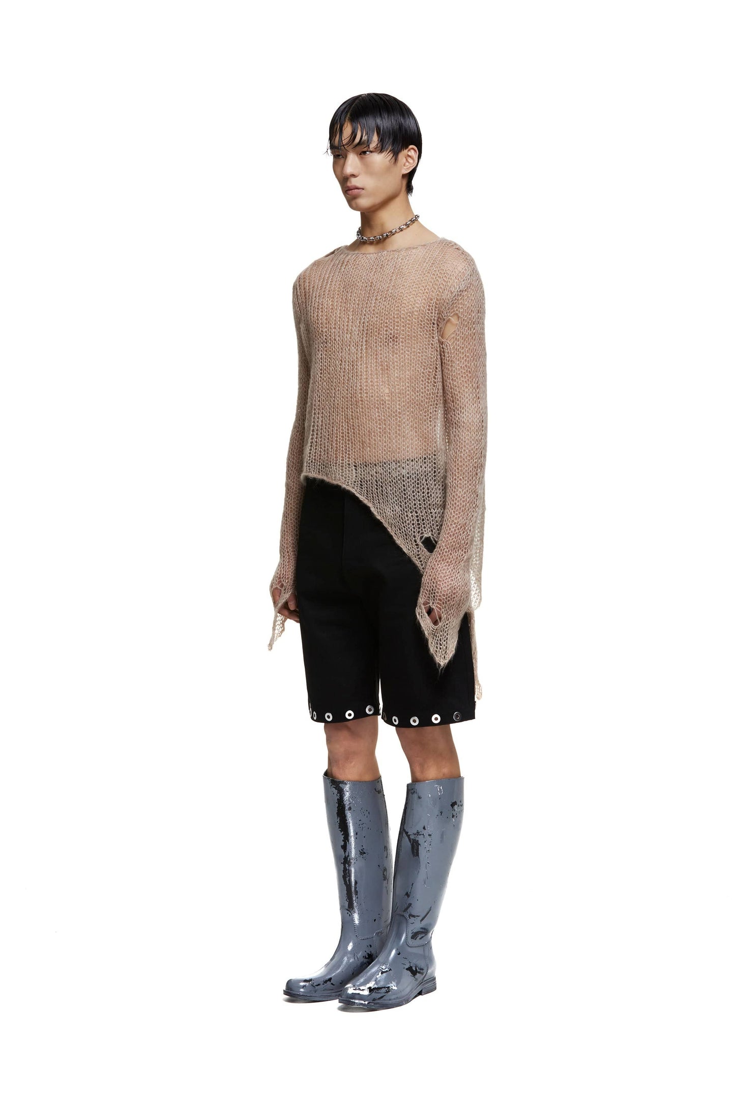 Mohair Loose Knit Jumper-XIMONLEE-APOC STORE