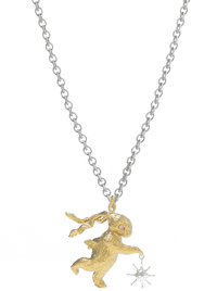 Gold Lucky Rabbit Solo Dance Necklace-Ancient Future-APOC STORE