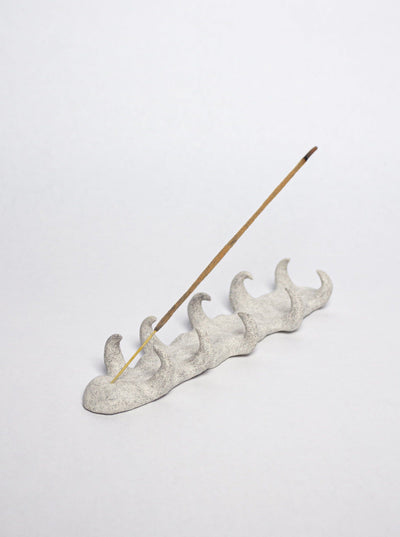 Grey incense holder-Cléo SJölander-APOC STORE