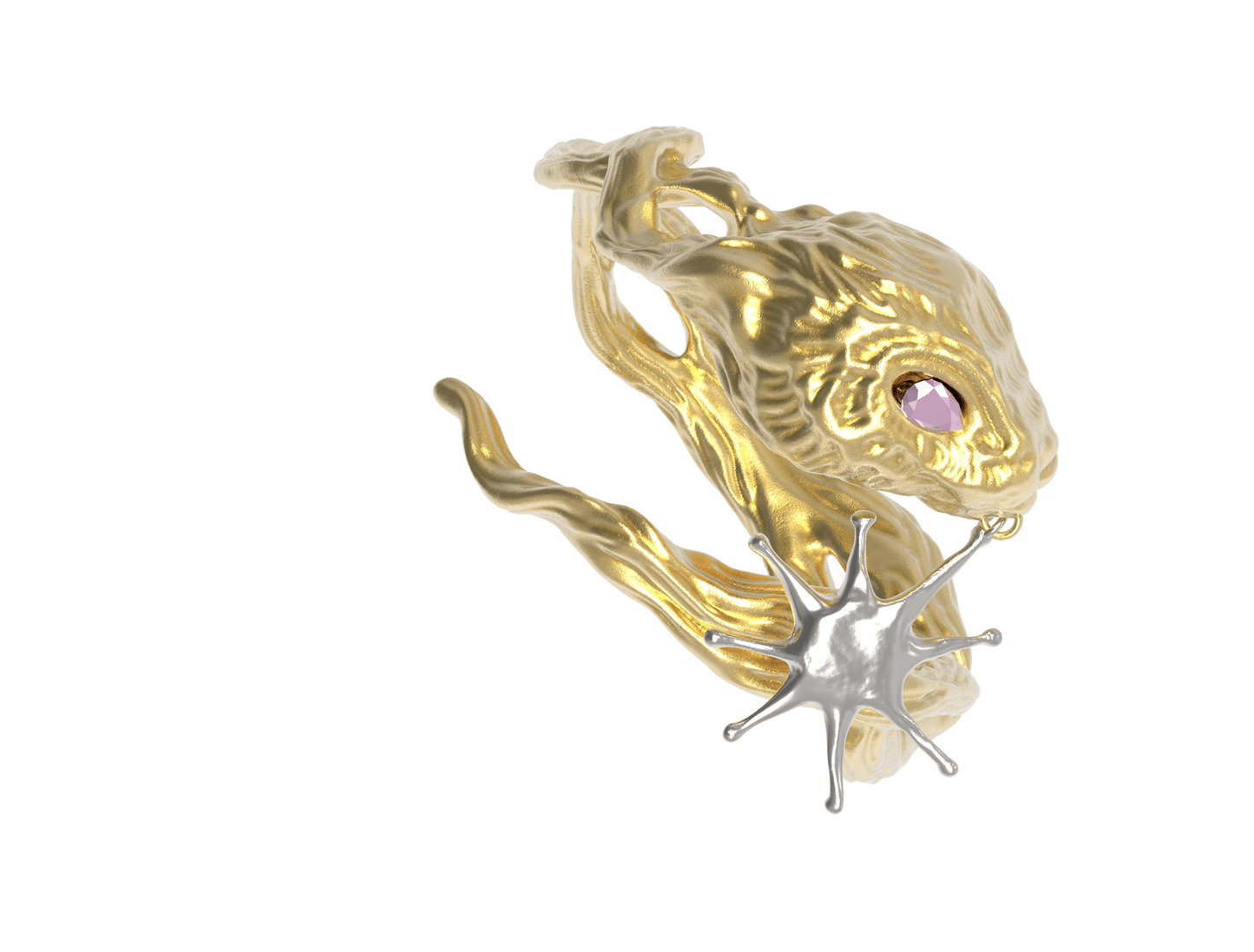 Gold Lucky Rabbit Ring with Stars-Ancient Future-APOC STORE
