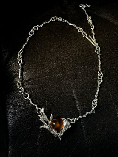 AMBER HEART NECKLACE-Colombe d’Humieres-APOC STORE