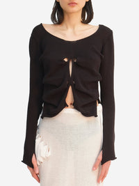 Butterfly Long Sleeve Top-Krystal Paniagua-APOC STORE