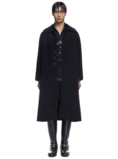 Paneled Wool Coat-XIMONLEE-APOC STORE