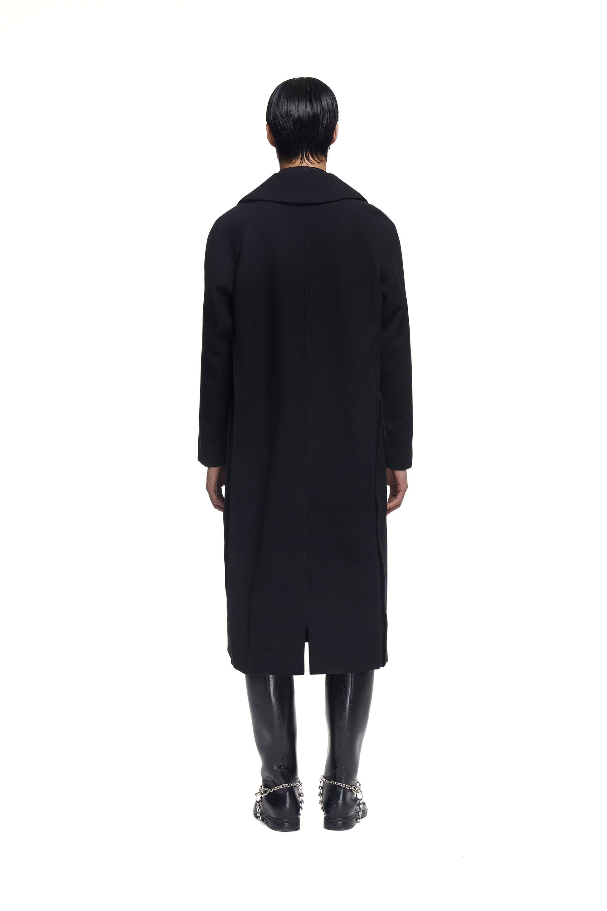 Paneled Wool Coat-XIMONLEE-APOC STORE