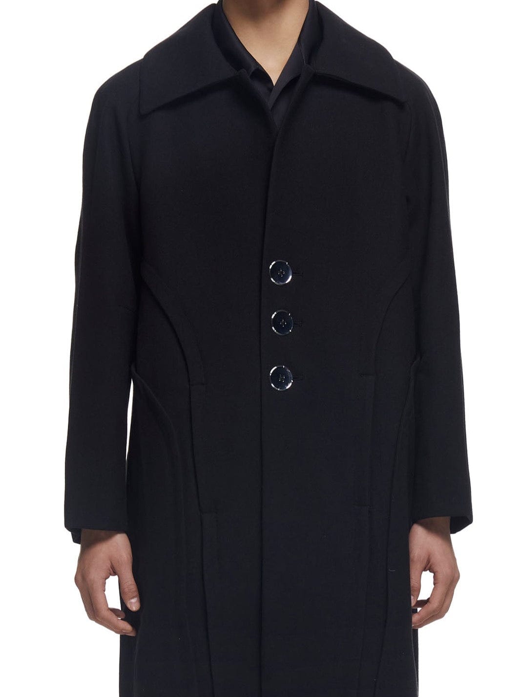 Paneled Wool Coat-XIMONLEE-APOC STORE