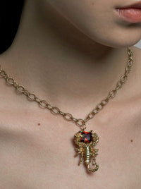 Gem Stone Scorpion Necklace-Ancient Future-APOC STORE
