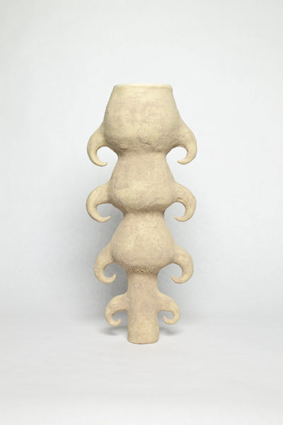 Beige vase-Cléo SJölander-APOC STORE