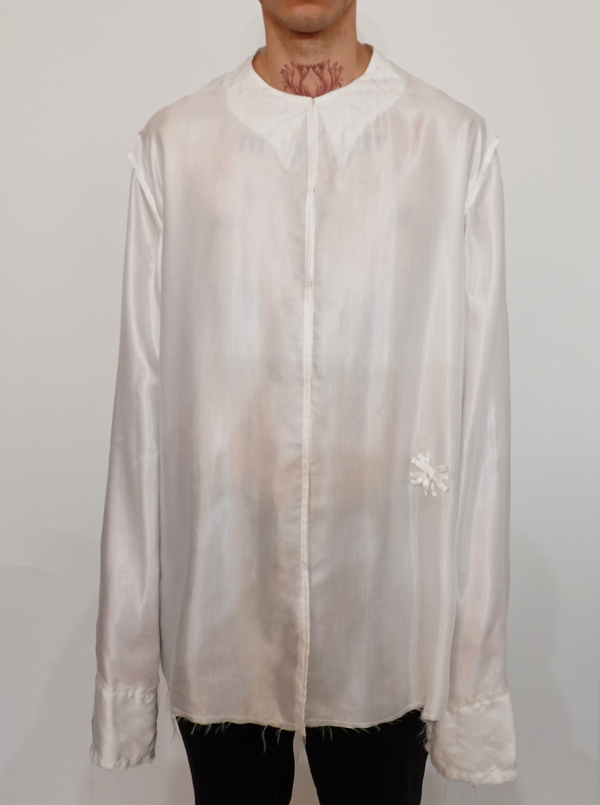 Silk Shirt With Detachable Sleeves-TRANSE PARIS-APOC STORE