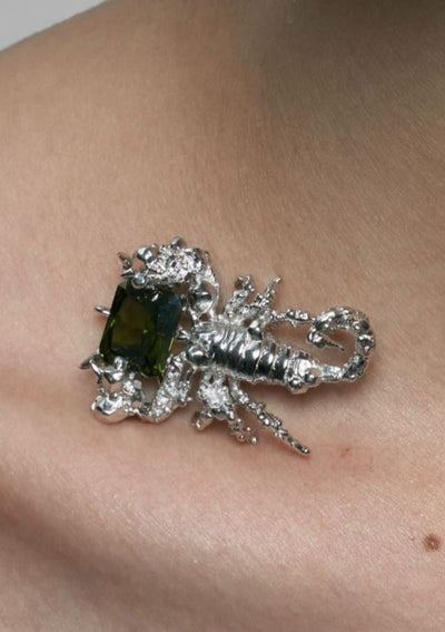 Gem Stone Scorpion Necklace-Ancient Future-APOC STORE